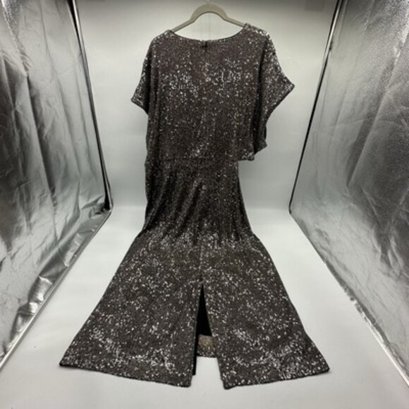 The Drop Padma Women's Plus Size 3X Pewter Sequin Cut-Out Midi Party Dress NWT - Picture 8 of 12